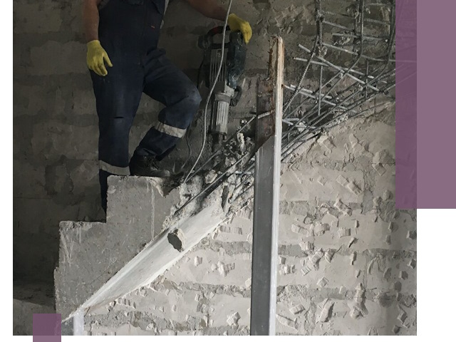Демонтаж металлических и бетонных лестниц в Чайковском