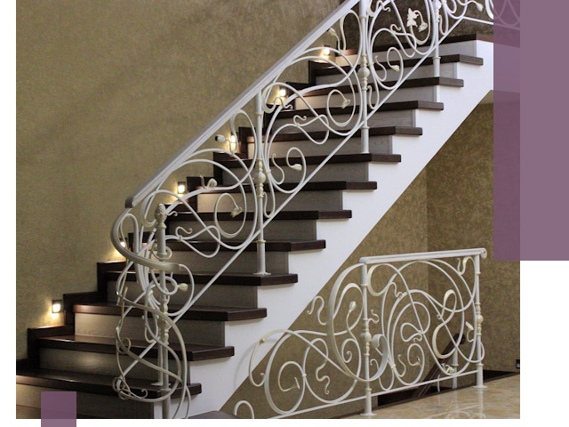 Кованые лестницы под ключ в Чайковском — изготовление и монтаж