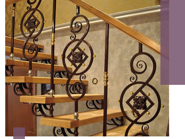 Изготовление кованых лестниц под ключ в Чайковском