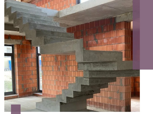 Изготовление бетонных лестниц под ключ в Чайковском