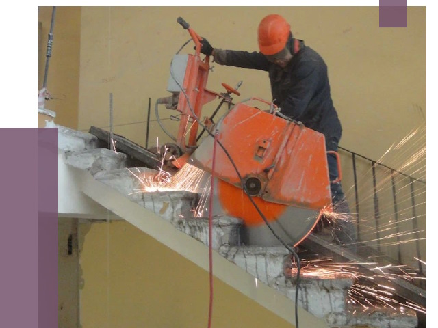 Демонтаж бетонных лестниц в Чайковском от 4554 руб. за м2 | ПРОЛЁТ-Чкв