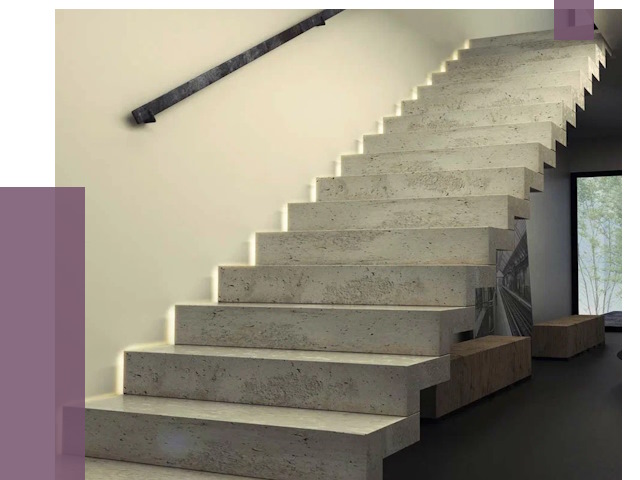Облицовка бетонных лестниц в Чайковском от 4554 руб/м2 