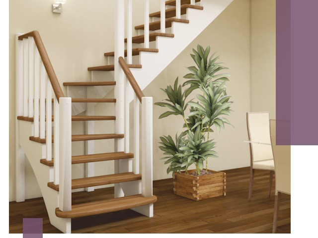 Г-образные лестницы под ключ в Чайковском — изготовление и монтаж