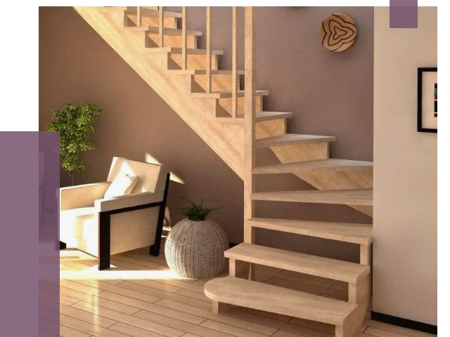 Изготовление Г-образных лестниц в Чайковском от 18724 руб. 