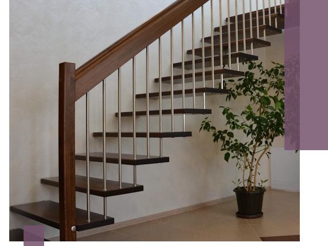 Лестницы на больцах под ключ в Чайковском – изготовление и монтаж