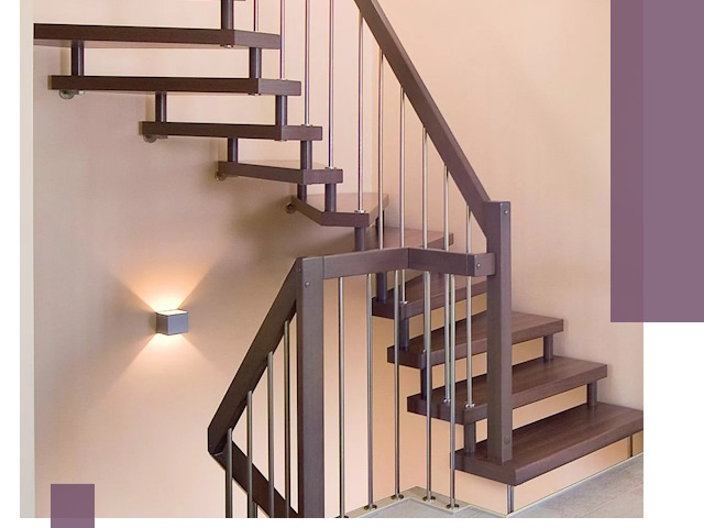 Изготовление лестниц на больцах в Чайковском под ключ