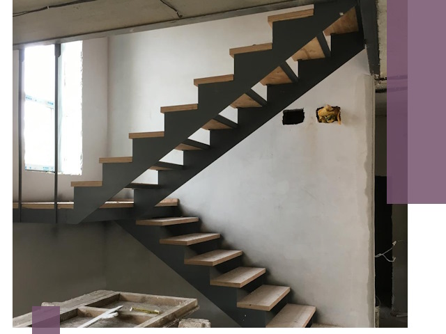 Изготовление лестниц на металлокаркасе в Чайковском от производителя