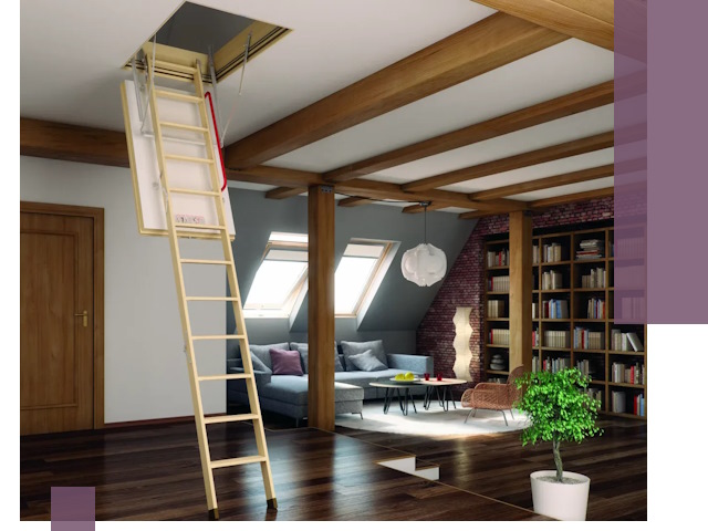 Чердачные лестницы под ключ в Чайковском: изготовление и монтаж