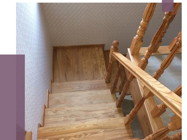 Сосновые лестницы в Чайковском под ключ от 7996 руб.  | ПРОЛЁТ-Чкв