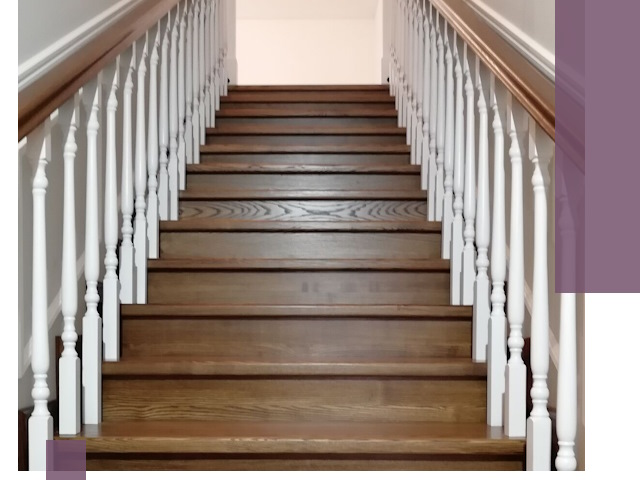 Лестницы из ясеня на заказ в Чайковском — изготовление и монтаж