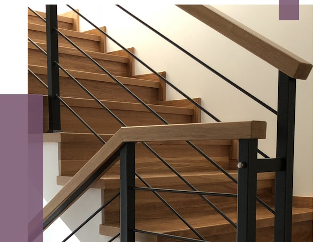 Обшивка металлической лестницы деревом в Чайковском от 4301 руб.