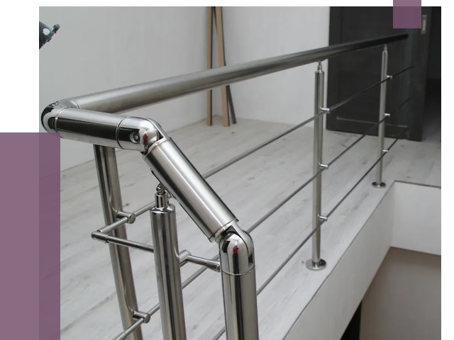 Перила из нержавеющей стали в Чайковском от 8906 руб. под ключ | ПРОЛЁТ-Чкв