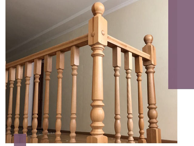 Деревянные перила на заказ в Чайковском: монтаж и изготовление