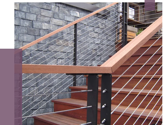 Тросовые перила под ключ в Чайковском от 7692 руб.