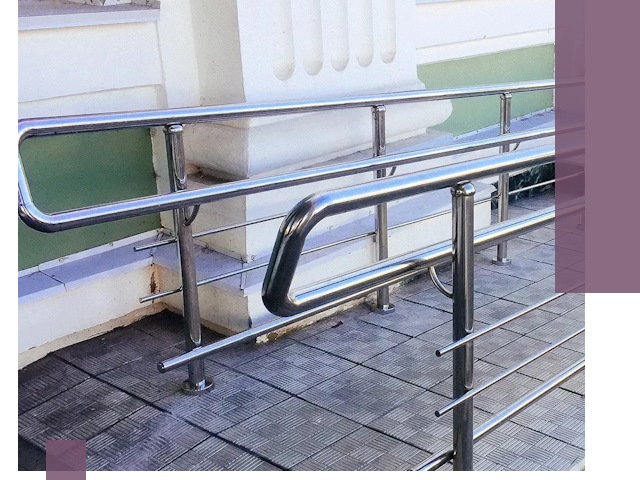 Ограждения пандусов из металла и нержавейки в Чайковском