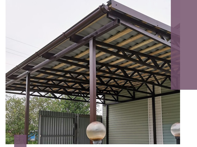 Навесы под ключ в Чайковском: изготовление, монтаж и гарантия