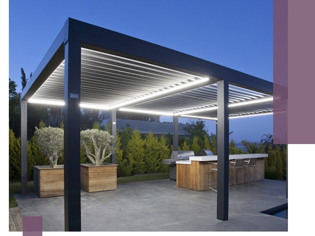 Навесы отдельно стоящие под ключ в Чайковском из металла и поликарбоната