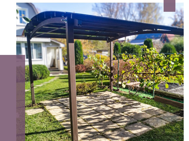 Навесы для дачи в Чайковском от 12601 руб. под ключ — ПРОЛЁТ-Чкв