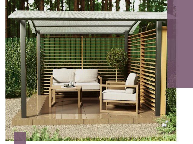 Навесы для дачи в Чайковском: изготовление, монтаж и демонтаж