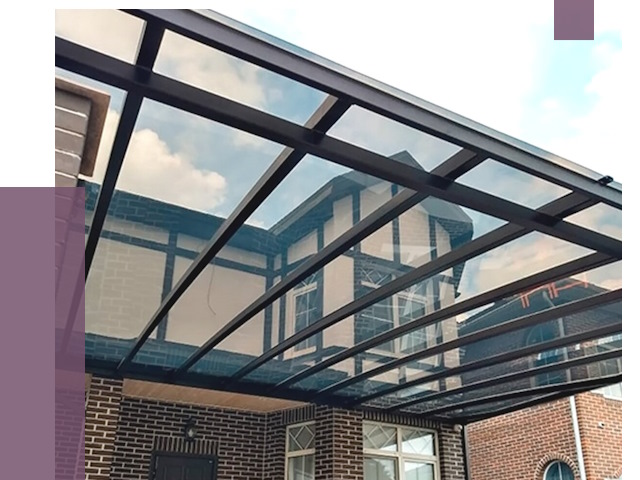 Навесы из поликарбоната в Чайковском от 8522 руб. под ключ — ПРОЛЁТ-Чкв