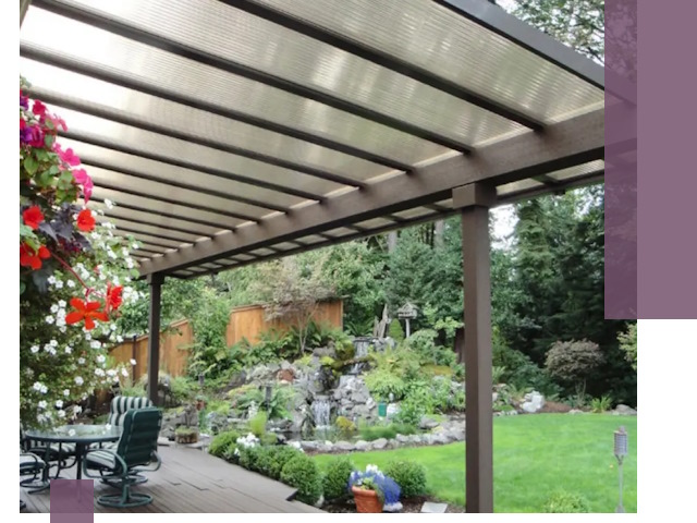 Навесы из поликарбоната под ключ в Чайковском быстро и надёжно