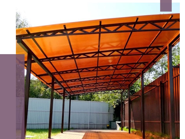 Односкатные навесы под ключ в Чайковском от 13005 руб. 