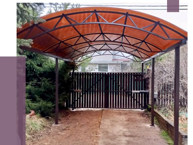 Арочные навесы в Чайковском от 12601 руб. — изготовление и монтаж | ПРОЛЁТ-Чкв