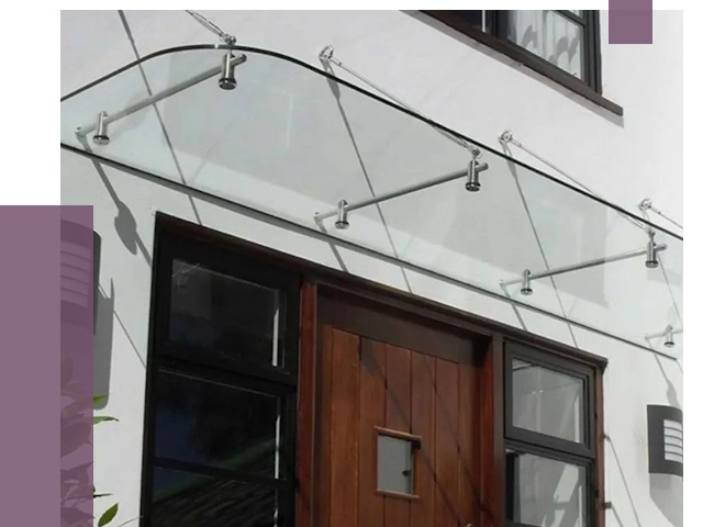 Стеклянные козырьки в Чайковском от 18724 руб. | ПРОЛЁТ-Чкв