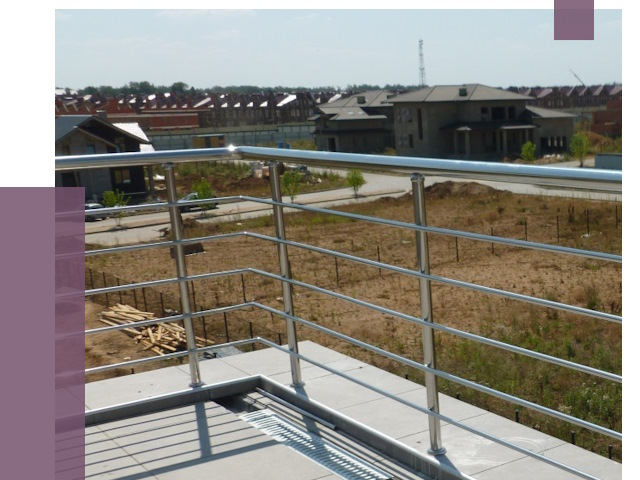 Парапеты из нержавеющей стали в Чайковском от 7894 руб. за м² | ПРОЛЁТ-Чкв