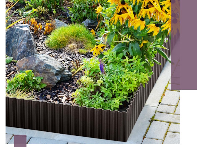 Металлические бордюры для клумб в Чайковском — производство и монтаж