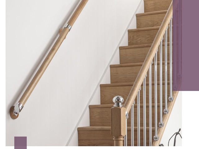 Пристенные поручни из стали и нержавейки под монтаж в Чайковском